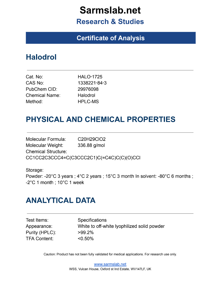 Halodrol – Research Prohormone for Somatic & Metabolic Studies
