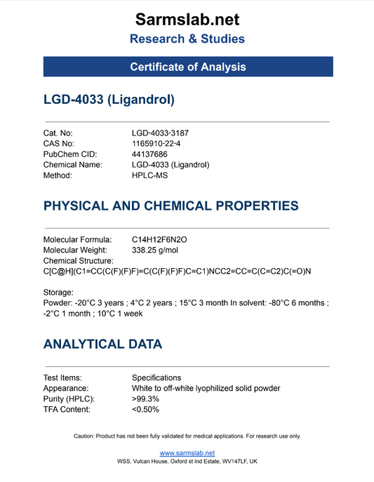 Advanced Muscle SARMs Stack – LGD-4033, RAD-140, Ostarine, YK-11 & MK-677 – Muscle Growth & Strength