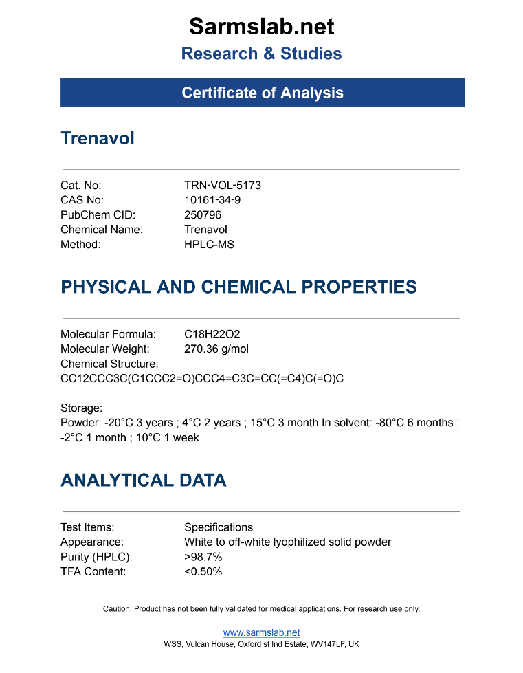 Trenavol – High-Potency Trenbolone-Converting Prohormone for Advanced Research